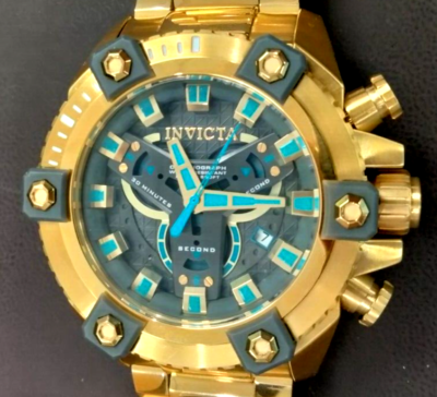 INVICTA 腕時計 スイスMV COALITION FORCES 41670 Invicta Coalition Forces 63mm Gold Plated Blue Swiss Mvt Watch New