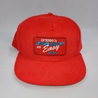 Lytepro Easy Keene Vintage Snapback 1980s Hat Red Corduroy Truckers Baseball Cap