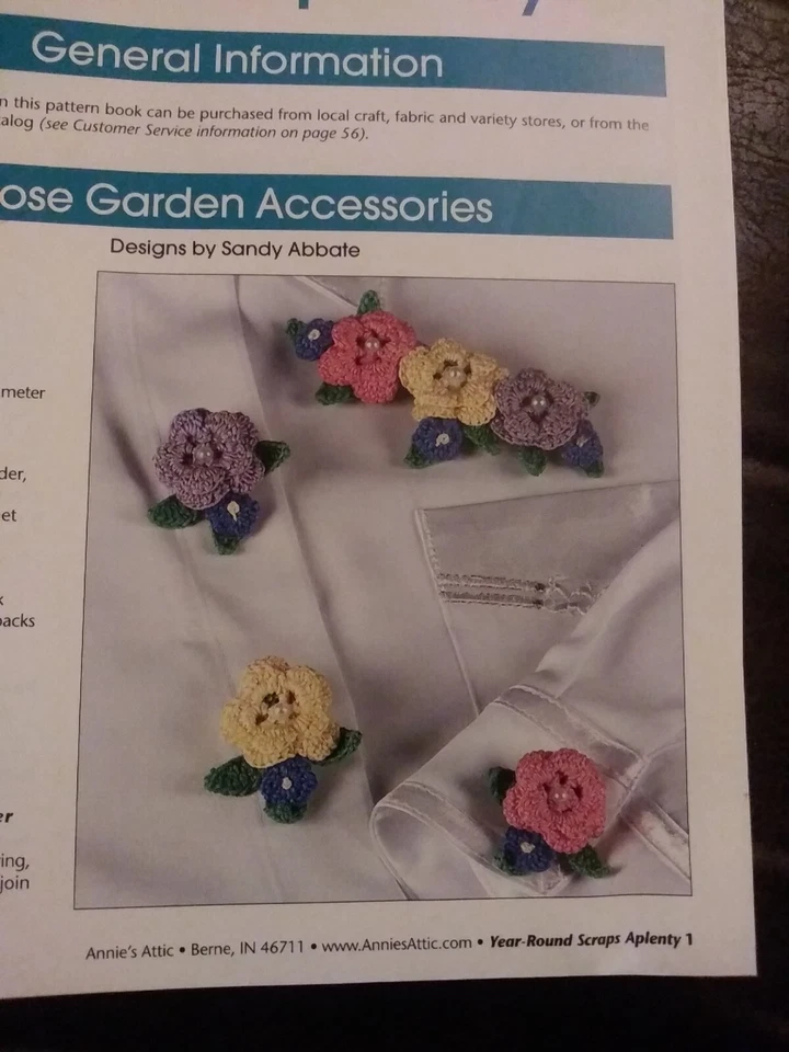 ANNIE'S ATTIC 2005 YEAR-ROUND SCRAPS APLENTY CROCHET PATTERNS 26 Designs - Image 3 of 4