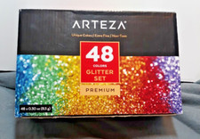 ARTEZA Fine Glitter, Set of 48 Colors, Shaker Jars 0.34oz/9.6 g missing 1