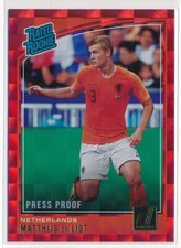 2018-2019 Panini Donruss Rated Press Proof Red Matthijs de Ligt #195 Rookie RC