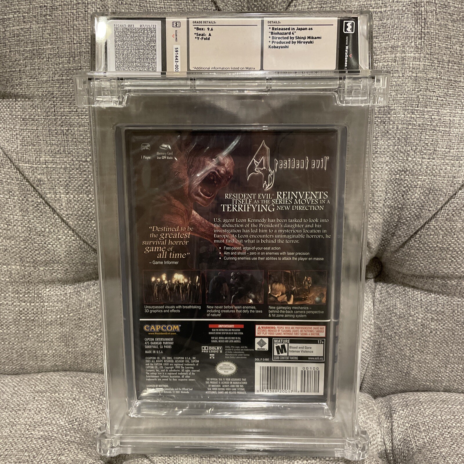 Resident Evil CODE: Veronica X GameCube New Sealed GRADED WATA 9.6/A