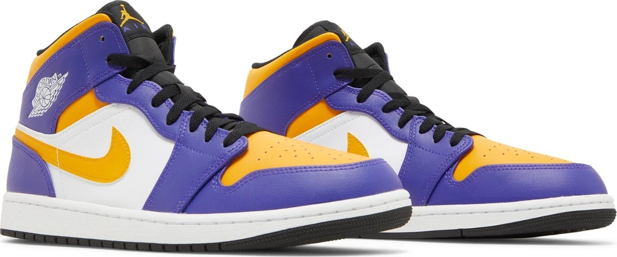 Air Jordan 1 Mid Lakers Colorway Release