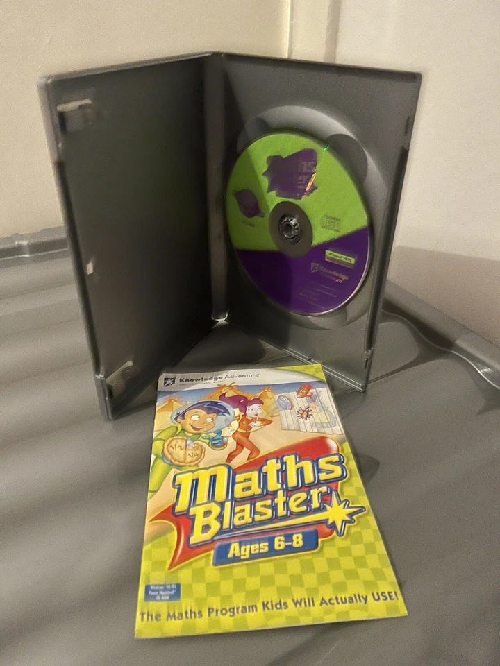 2 raros juegos educativos para PC para niños - Matemáticas Blaster y Adiboo presenta ciencia CD Roms Foto 4 de 4