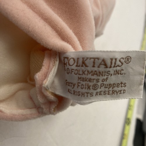 Folkmanis Hand Puppet Glove Folktails Pink Pig Plush Stuffed Animal Toy Imagine - Picture 11 of 11