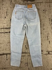 Vintage 80s GITANO Denim Light Wash Tapered Mom Blue Jeans Women's 10 Tall Long