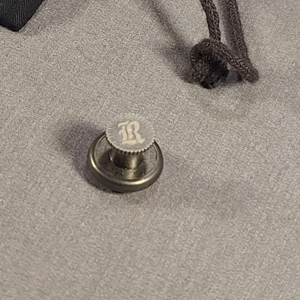 Rock Revival Replacement Button Metal Silver Rhinestone Screw On w/ Pouch - Image 3 of 4