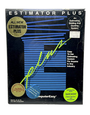 Estimator Plus Estimating Bidding Quoting System Software MS IBM Computer Easy