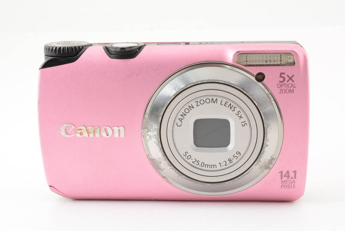 Canon キャノン PowerShot A3200IS ピンク デジカメ Canon PowerShot A3200 IS Pink 14.1 MP Digital Camera English