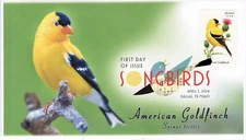 AO-4890-1, 2014, Songbirds, First Day Cover, Add-on Cachet, Digital Color Postma