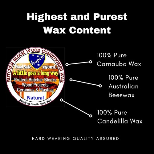 Butcher Block Conditioner Oil Wax Carnauba Beeswax – Food Grade Miner... - Picture 3 of 9