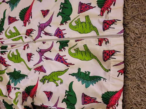 🔥🔥 Forever 21 PIZZA & DINOSAURS Jacke Kapuze Windbreaker Full Zip Herren LARGE - Bild 4 von 19