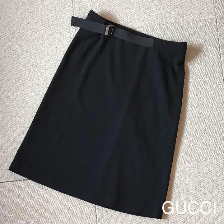 Jupe ceinturée authentique GUCCI femme taille 40 de chez JP