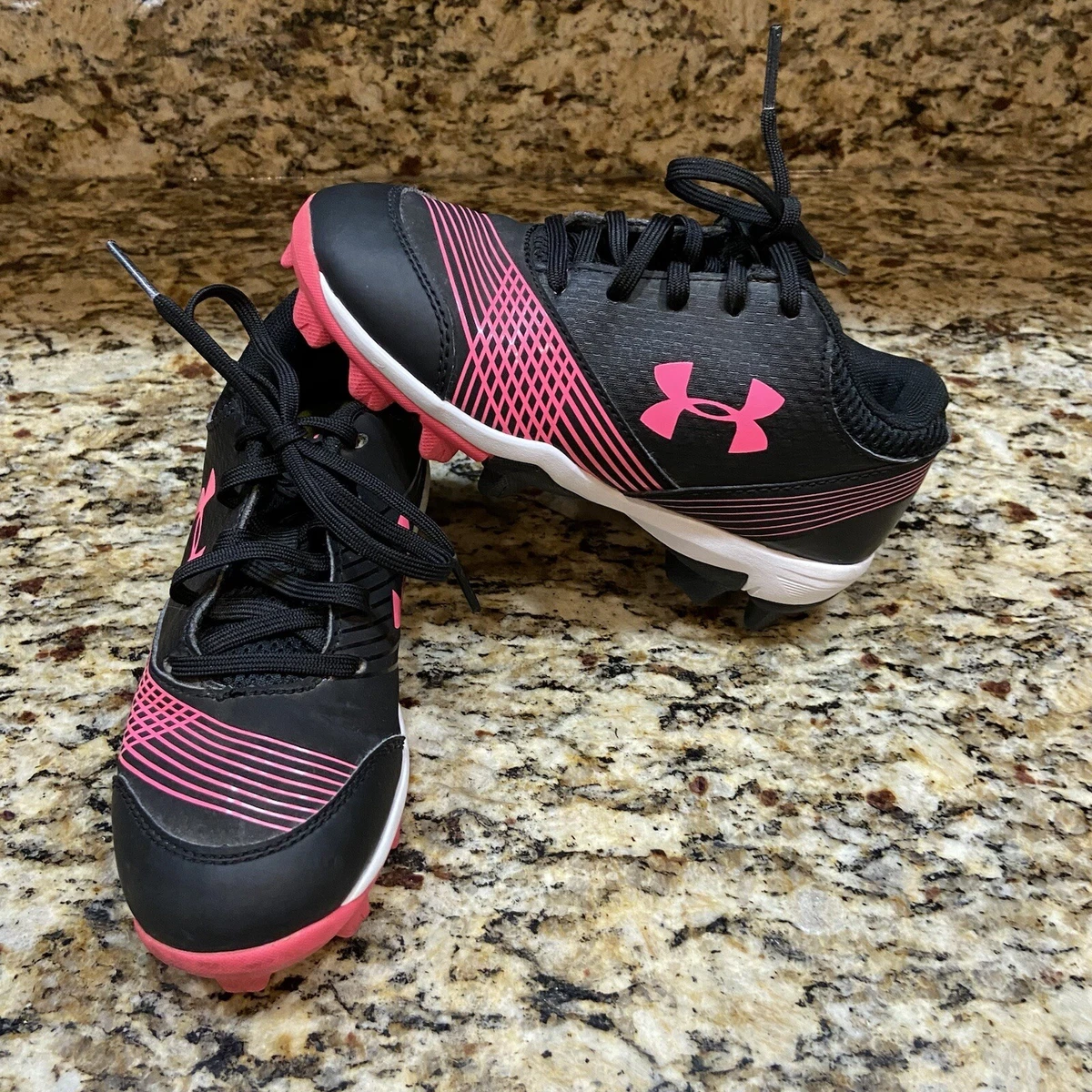 Under Armour Girls Glyde RM 1297332 064 Black Baseball Cleats