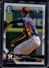 2018 Bowman Chrome Jairo Solis Prospects Refractor #/499 Astros