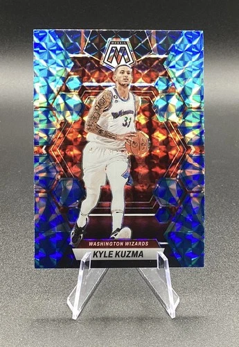 2022-23 Panini Mosaic KYLE KUZMA Blue Reactive Prizm Washington Wizards #91