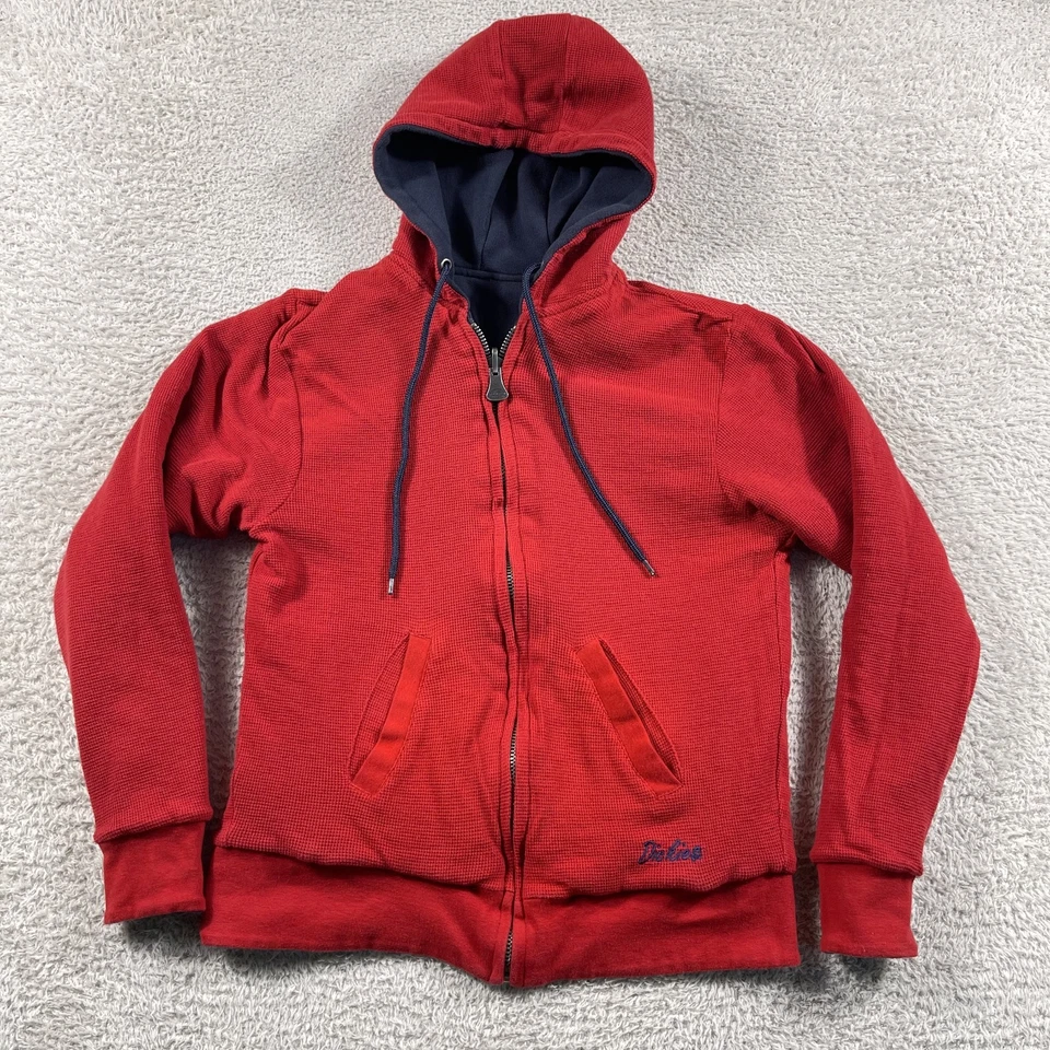 Sudadera con Capucha Dickies Para Hombre Pequeña Azul Roja Forrada Térmica Reversible Cremallera Completa Sudadera Foto 2 de 4