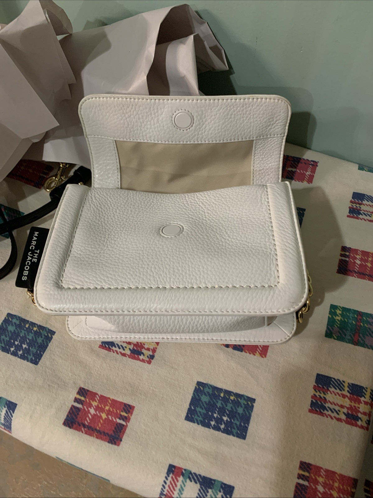 AUTHENTIC Marc Jacobs The Cushion  Bag in White NWOT