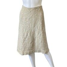 Vintage Knit A Line Skirt Knee Length Pull On Union Made in USA