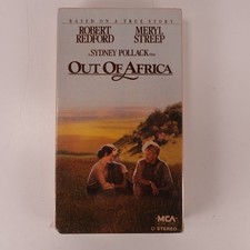 Out Of Africa VHS 1985 Best Picture Drama Robert Redford Meryl Streep MCA New
