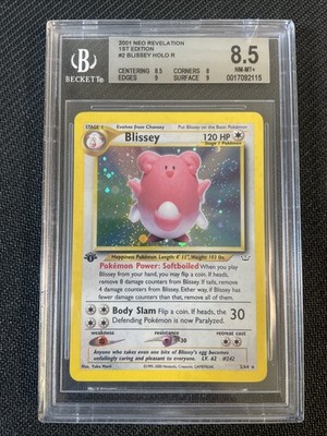 Pokemon TCG BGS 8.5 BLISSEY 2/64 Neo Revelation - 2001 ENG ENGLISCH 1. Edition