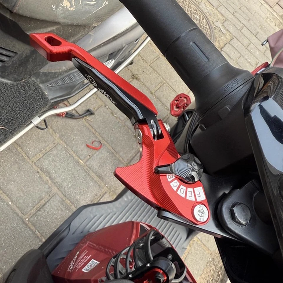 Palancas de embrague de freno plegables CNC para Honda CB 500F CB500X CB 650R CB650F CB1000R Foto 3 de 4