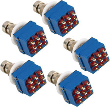 3PDT 9 Pins Box Stomp Guitar Effect Pedal Foot Switch True Bypass Meta
