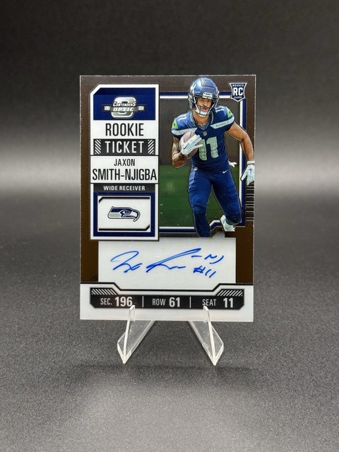 Jaxon Smith-Njigba 2023 Panini Contenders Optic Rookie Ticket Autographs