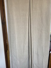 3 Pairs Linen Lined Curtains Various Sizes Neutral Shade EUC 104 X67/48x74/52x68