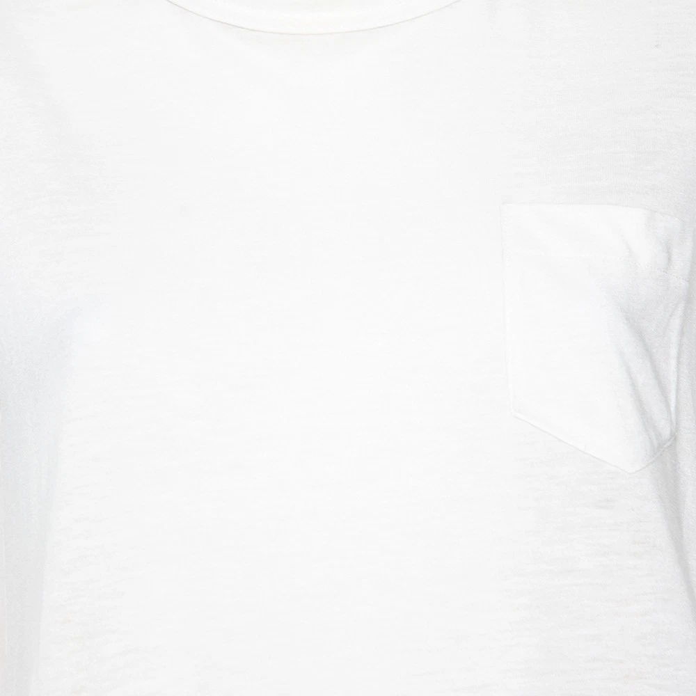 T shirt tunica Sacai multicolore stampata sul retro chiffon e lino S