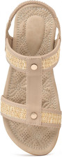 Womens Sandals Dressy Flats: Comfortable Summer Woman Shoes  Fashion Strappy Sa