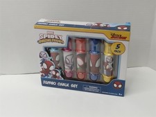 Marvel Spidey and Amazing Friends 5 Pack Jumbo Chalk Set Disney Junior