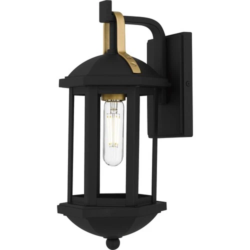 Quoizel CFD8406 Crestfield 15" Tall Outdoor Wall Sconce - Black - Picture 1 of 7