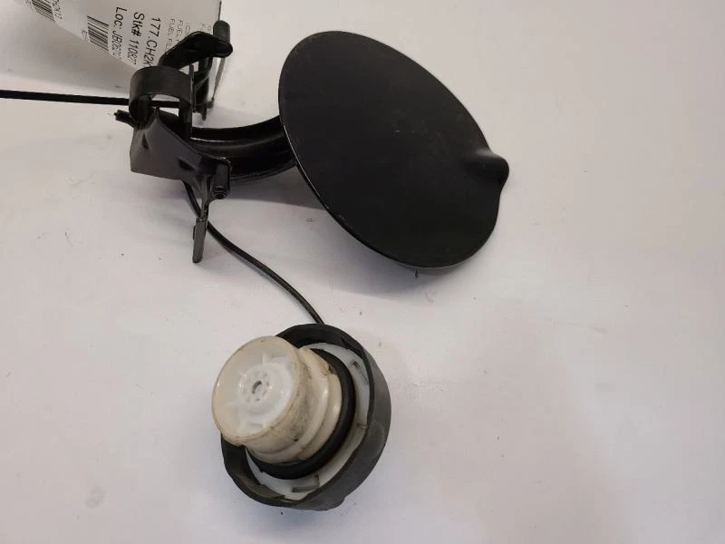 2008-2014 DODGE AVENGER FUEL FILLER GAS TANK LID COVER W CAP BLACK - Image 2 of 4