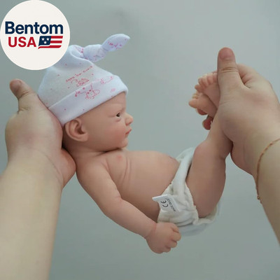 12'' Micro Preemie Full Body Silicone Baby Doll Girl Alisa Lifelike Reborn Doll S