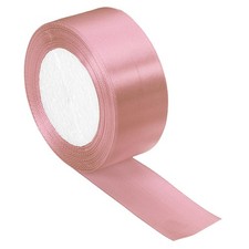 1.5" Wide 24 Yards Satin Ribbon Single Side Craft Roll Decoration Bright Pink