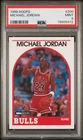 MICHAEL JORDAN PSA 9 1989 HOOPS #200 NBA BASKETBALL CARD BULLS PSA 9 MINT HOF