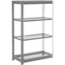 Industrial 4 Shelf Standard Duty Boltless Shelving Add On 48""Wx12""Dx60""H