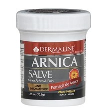 Dermaline Arnica Salve 2.5 oz for Minor Aches  Pain Relief Black Ointment