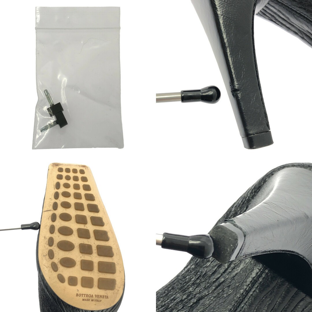 BOTTEGA VENETA | SQUARE TOE ALMOND HEEL PUMPS 35 BLACK WOMEN Used KLDR-0 thumbnail 10