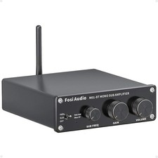 Fosi Audio M01-BT Bluetooth 5.0 300 Watt Subwoofer Amplifier Home Theater...