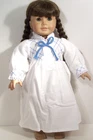 White Nightgown Pajamas PJs Doll Clothes For 18" American Girl (Debs)