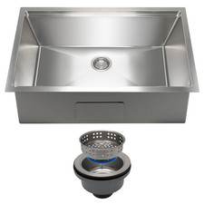 Sanycasa 30 Inch Undermount Kitchen Sink 11 Gauge 3Mm Stainless Steel Single