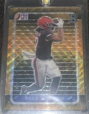 💥2023 Leaf Pro Set Metal Bijan Robinson #71 Gold Wave /1 (RC) 🏈💥