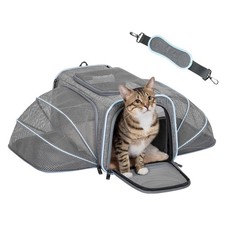 Petsfit Expandable Cat Carriers Small Dog Carrier, 16Lx 10Wx 9H Airline Approved