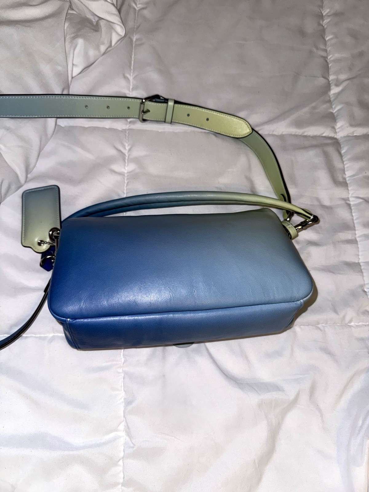 Coach Tabby Pillow Women's Shoulder Bag, Medium - Aqua (CA083) image 2
