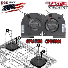 OEM CPU GPU Cooling Fan N44738-001 12v fit HP Victus 16-R 16-R0073CL Laptop USA