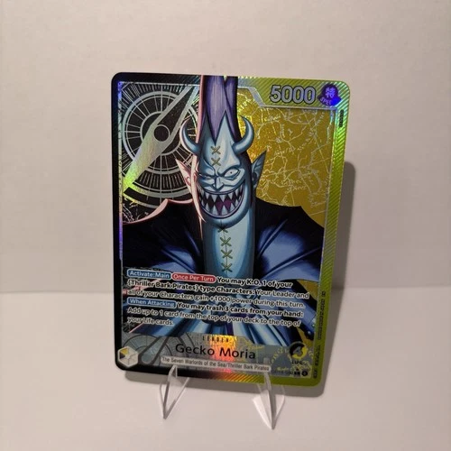 Gecko Moria Leader Special Foil 5000 Power One Piece CCG Card OP14-080