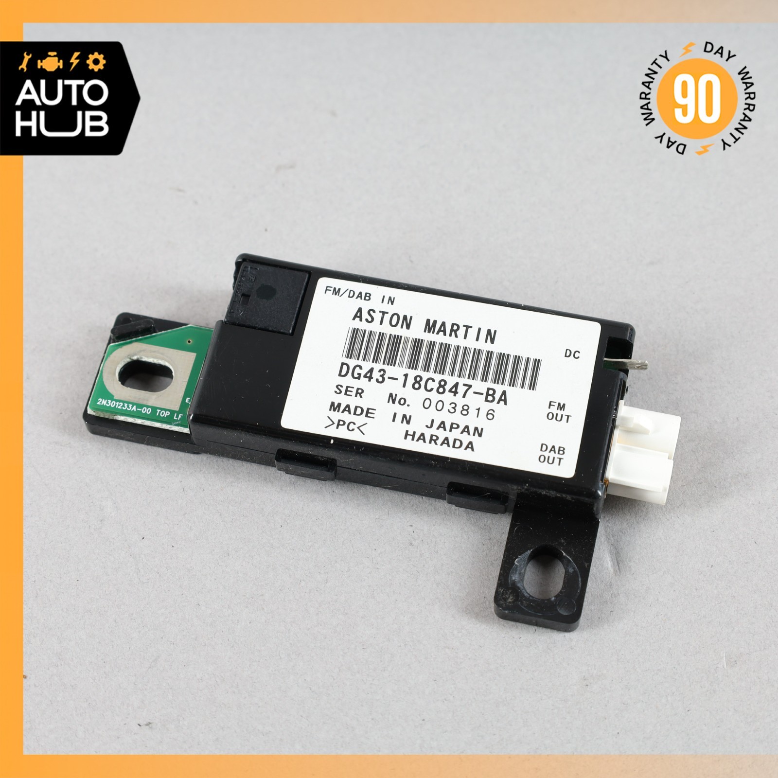 Aston Martin DB9 Rapide Antenna AM/FM Amplifier Module DG4318C847BA OEM 22k