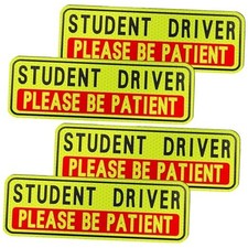 4 PCS Student Driver Magnet for Car, New Driver Magnet for Car, Please Be
